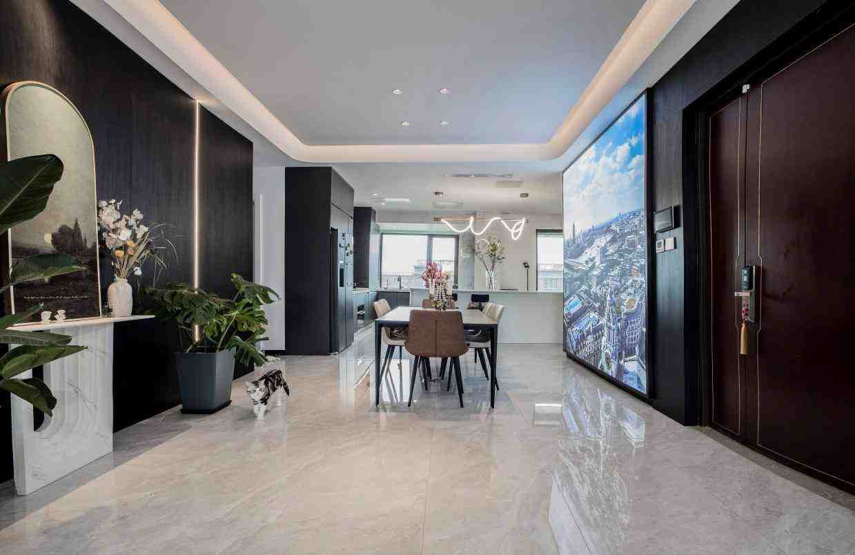 设计师张建欣作品:沉稳大气,更具质感效果极佳的简约风丨致敬中国设计力量-叭楼楼市分享网