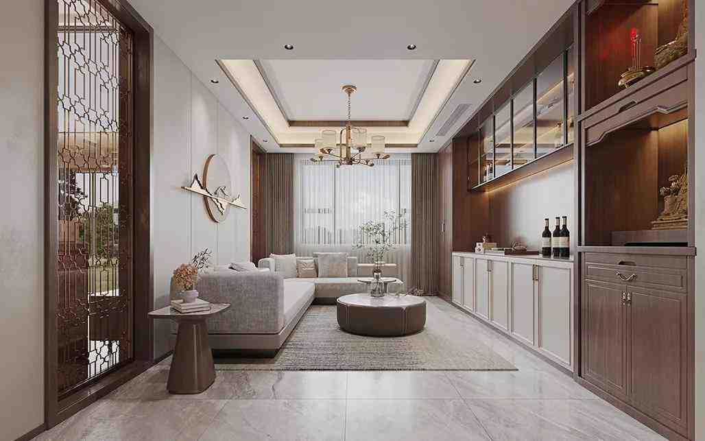 新中式装修· 650平别墅 | 刻在骨子里的美!-叭楼楼市分享网
